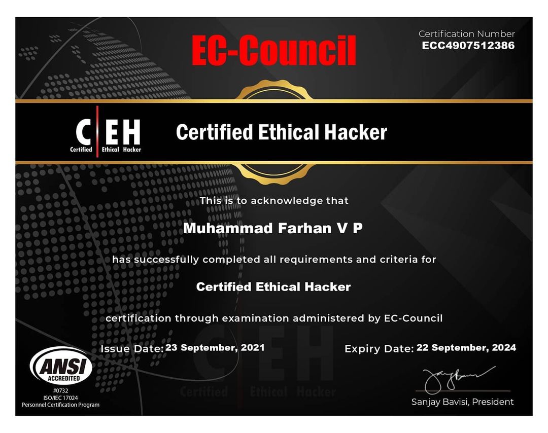 CEH CERTIFICATE